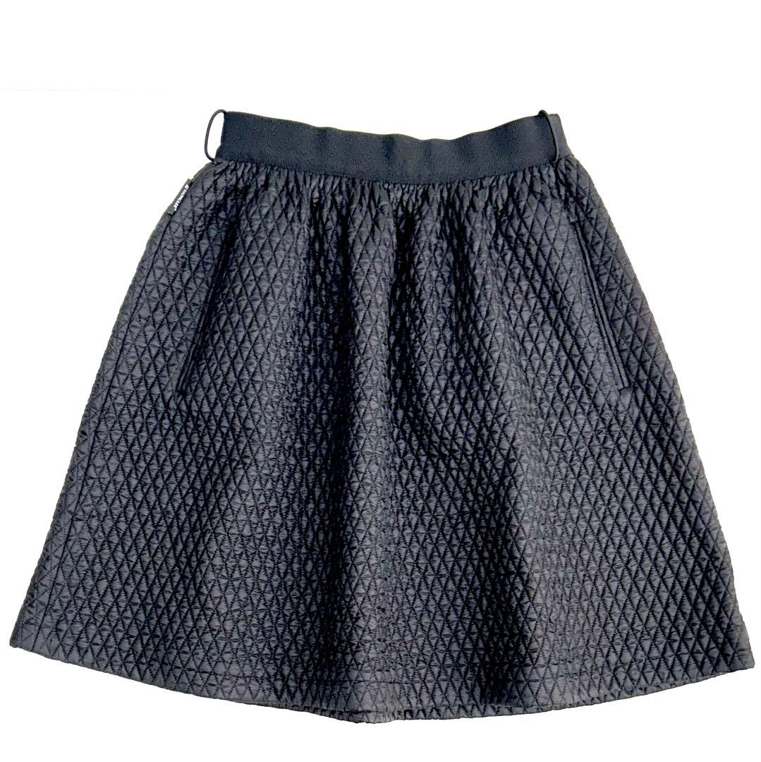 マロン　ホロタグ付 モンクレール キルティング ダウンスカート 40