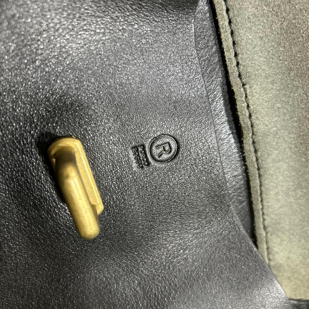 美品　PORCO ROSSO フロントポケットタウンボストンバッグS