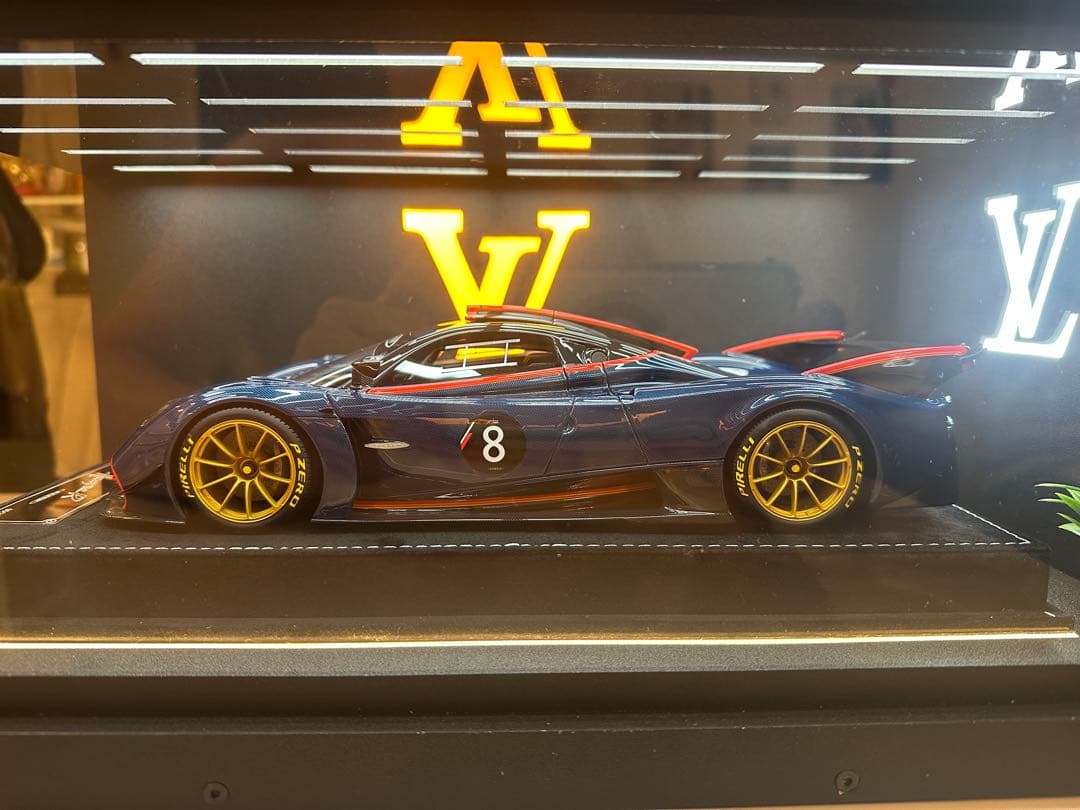 ミニカー用 ジオラマ 1/18 1/24 ショールーム 照明 コレクションBOX