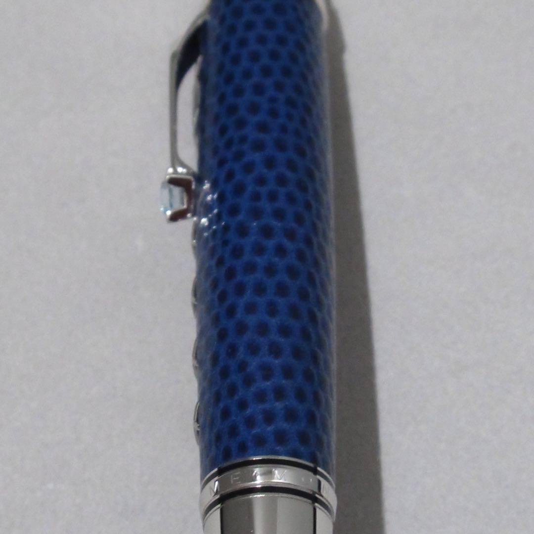 モンブラン ボールペン ボエム シャークスキン ブルー