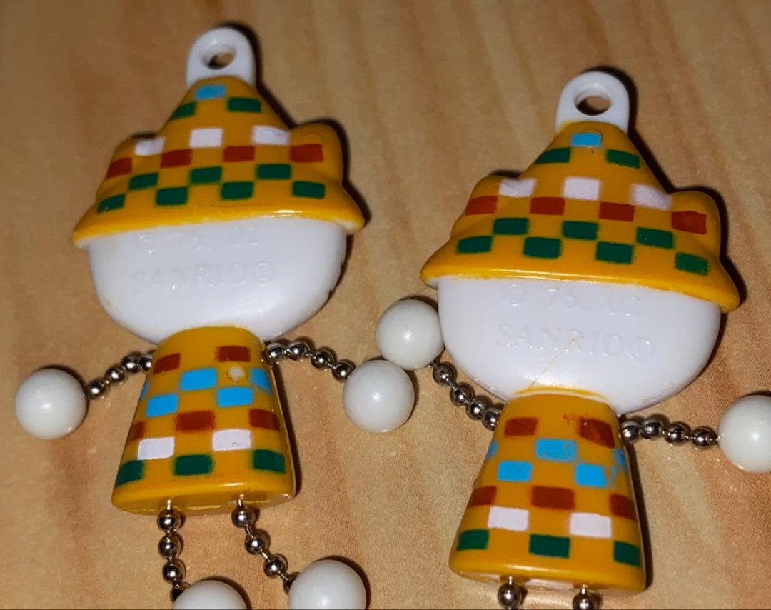 平成 レトロ ハローキティ ゆらゆら ストラップ 6個セット