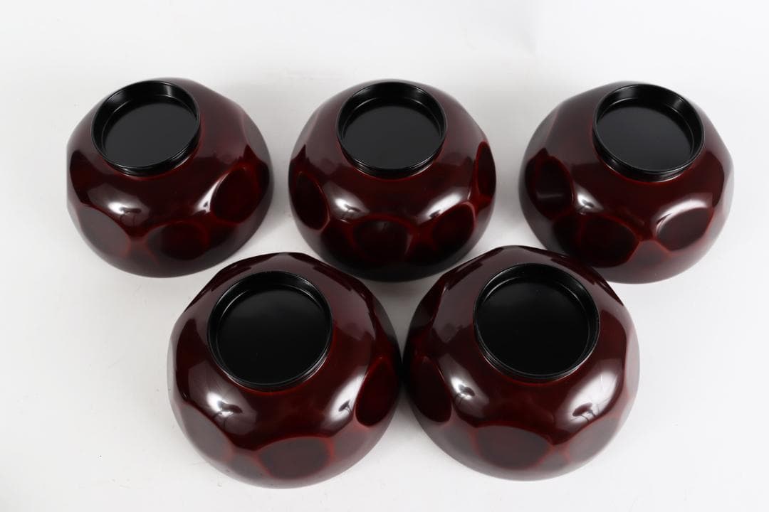 輪島塗 坂口孝太郎謹製 煮物椀 五客 蒔絵　共箱