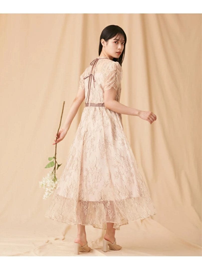 JILL by JILL STUART バイカラーレースドレス