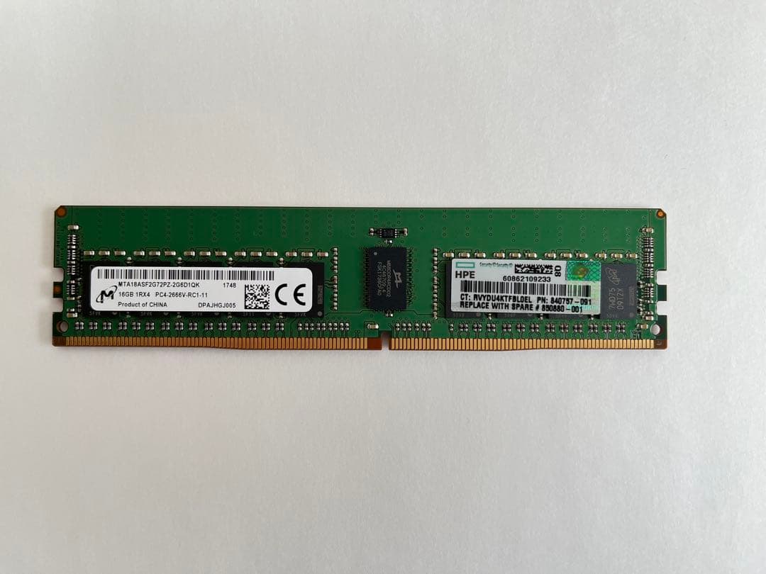 PC4-2666V 2Rx4 32GBメモリ 4枚セット