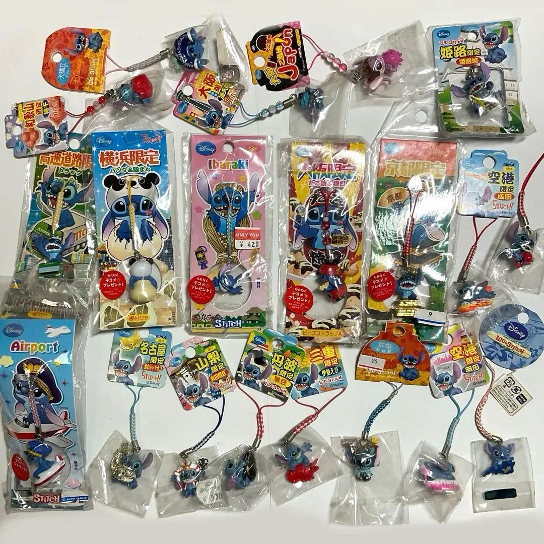 【タグつき】ご当地スティッチ ストラップ 20点セット 未使用品