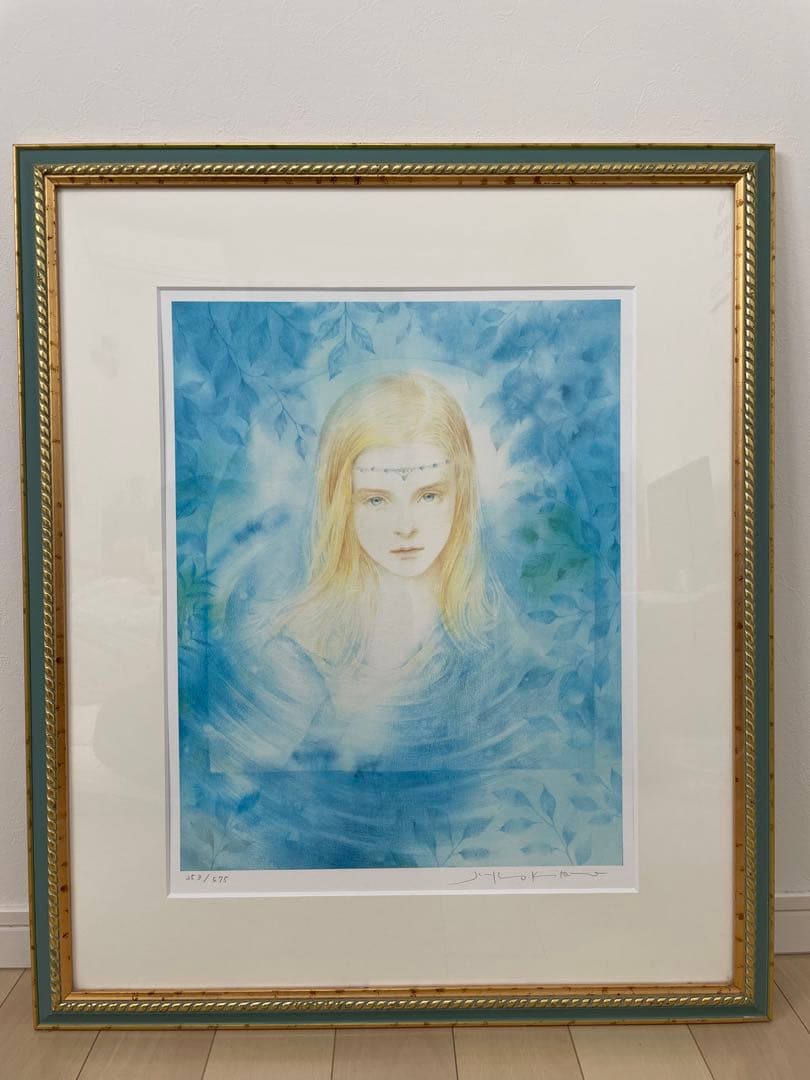 きたのじゅんこ 版画 水の精