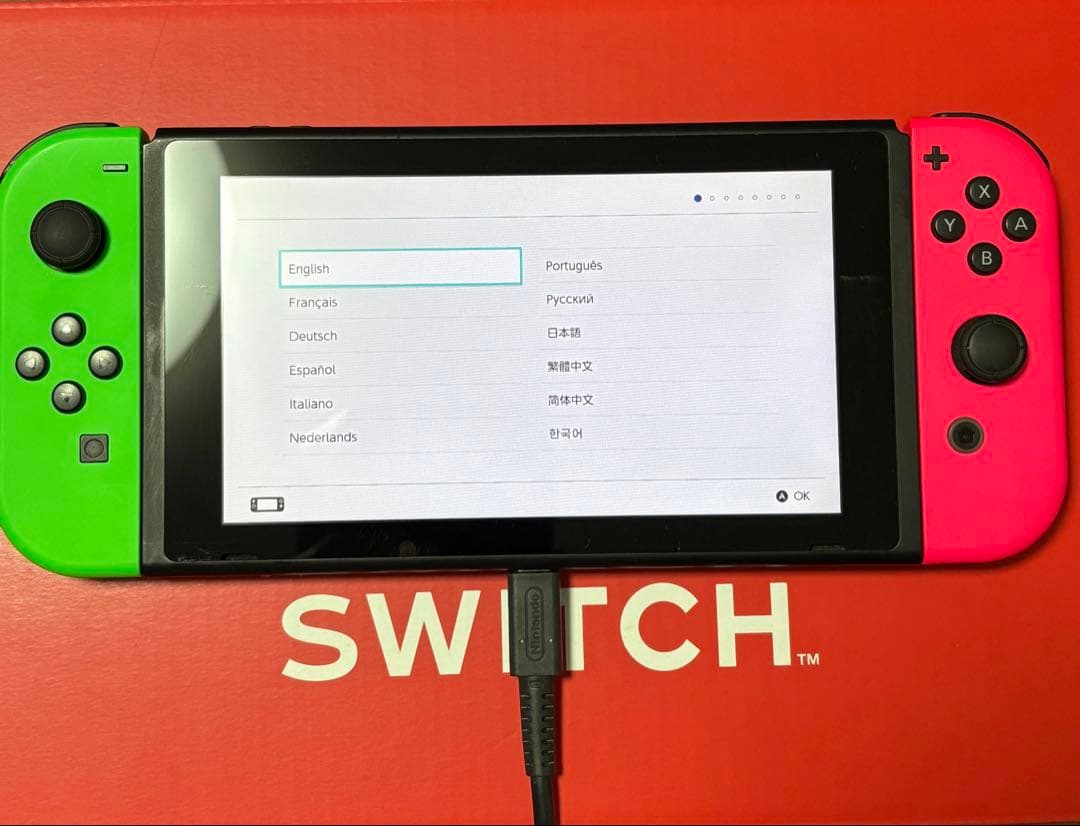 Nintendo Switch 本体 ネオングリーン＆ピンク Joy-Con