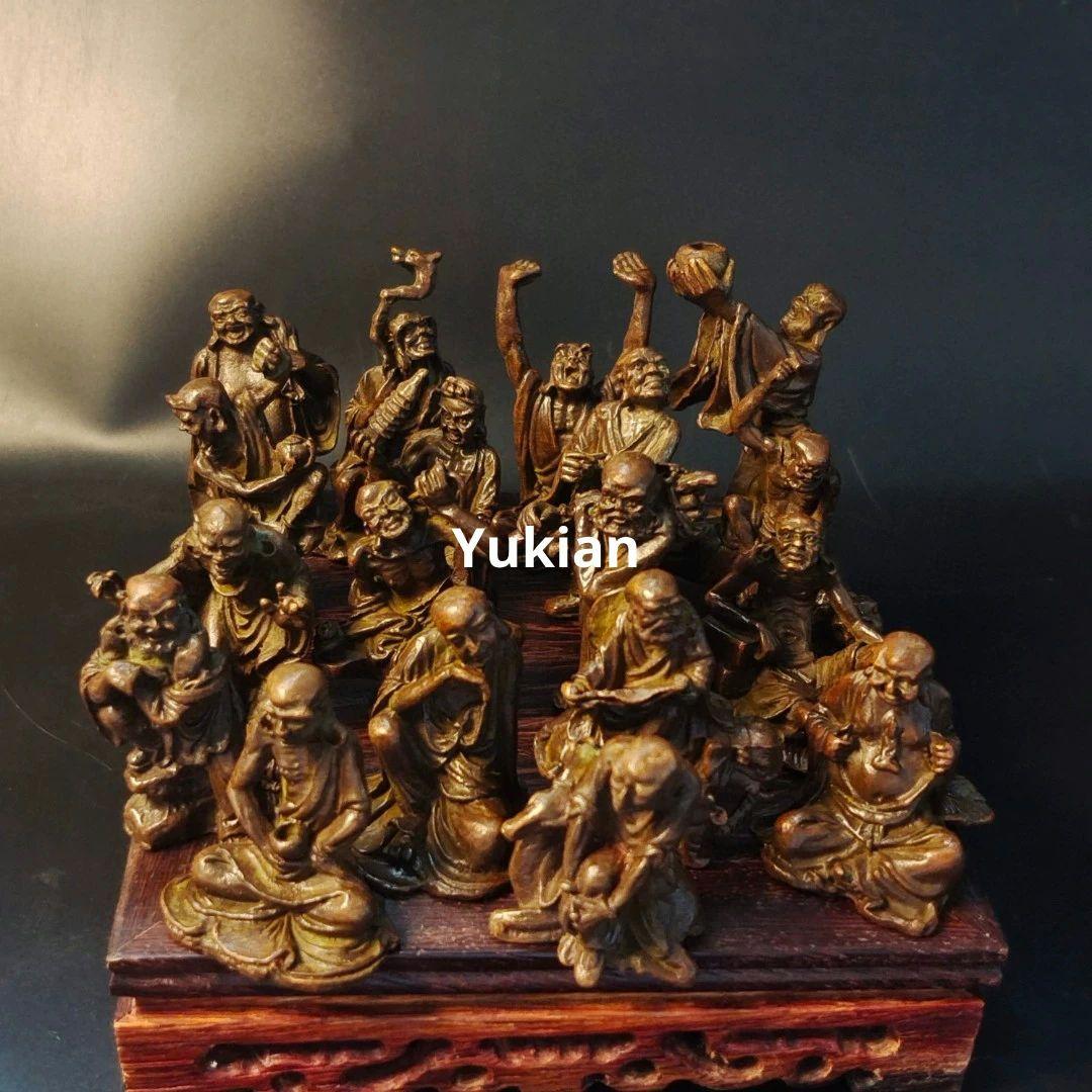 銅製 十八羅漢家 装飾 茶道具 香道具 装飾品 工芸品 美術品