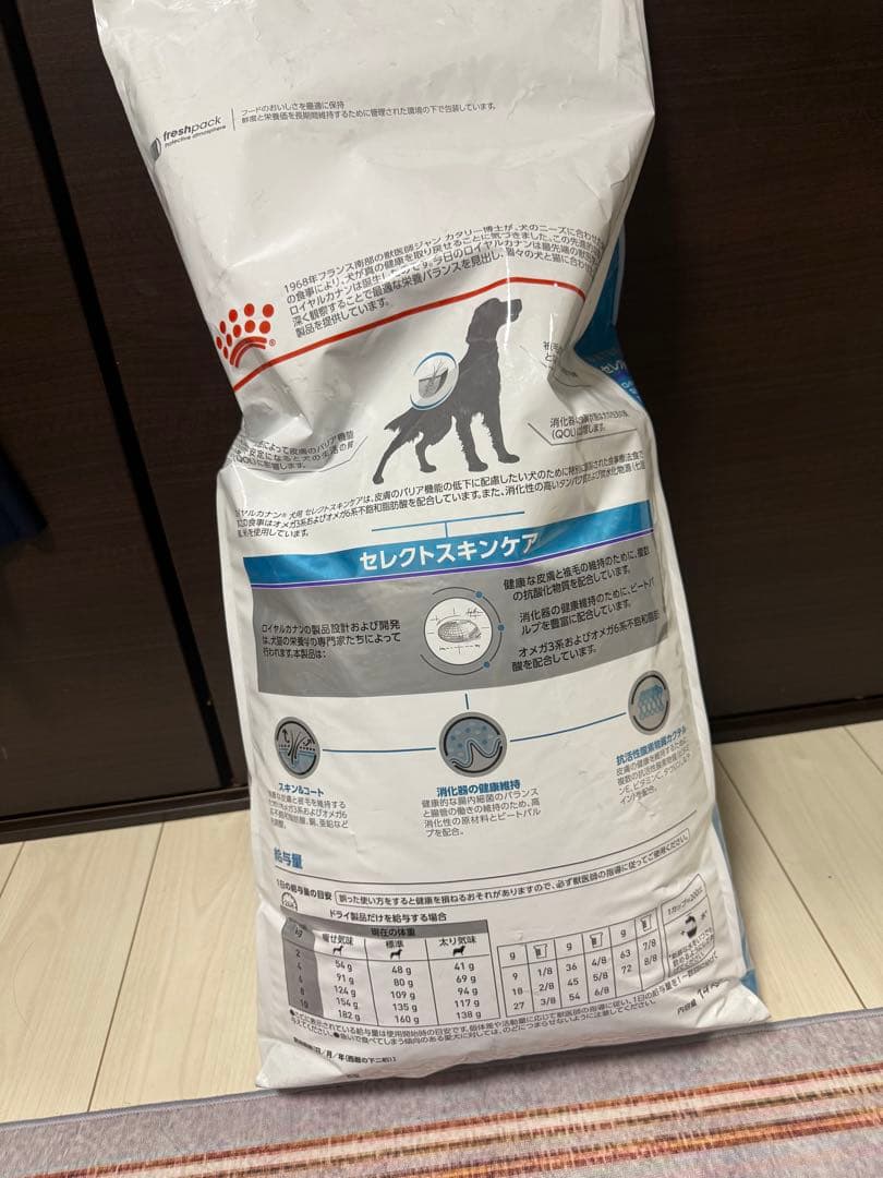①ロイヤルカナン 療法食 犬用 セレクトスキンケア(14kg)