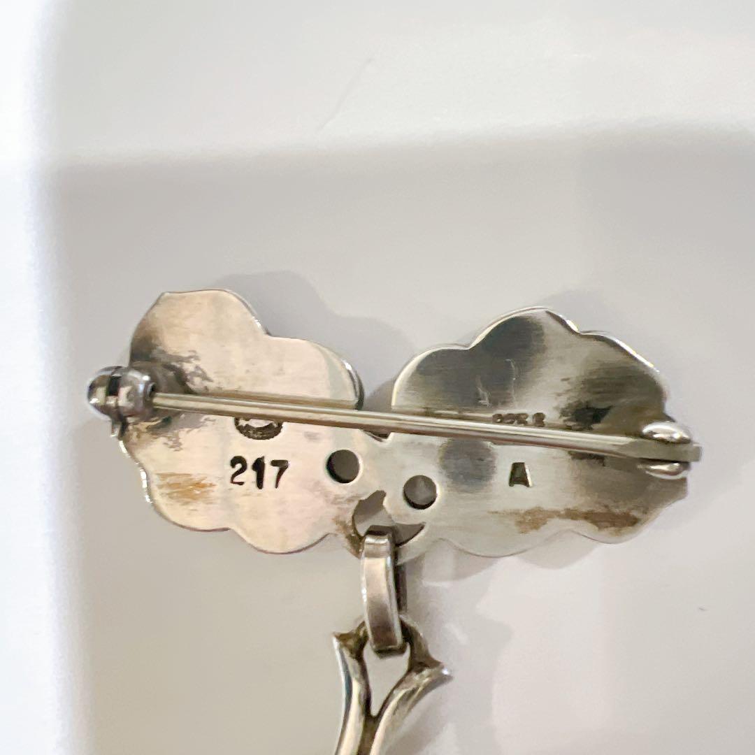 ジョージジェンセン 217Aブローチ・ぶどうモチーフ