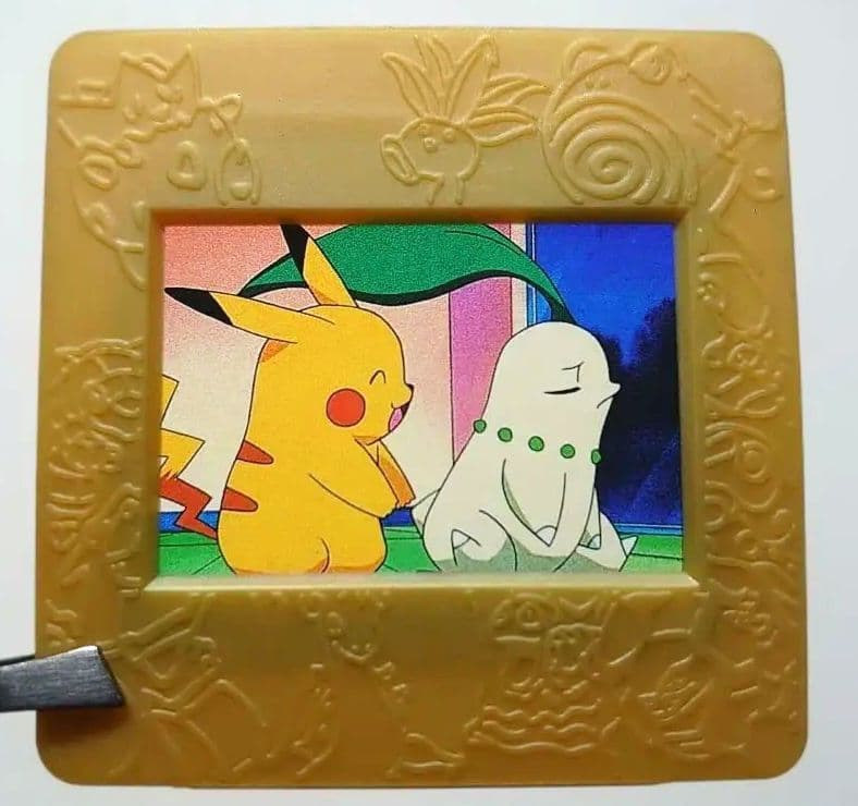 Meiji ポケモン ピクチャーフレーム　チコリータ ピカチュウ