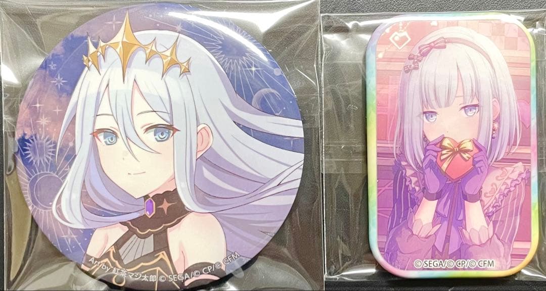 プロセカ　宵崎奏　グリッター缶バッジ　ホログラム缶バッジ