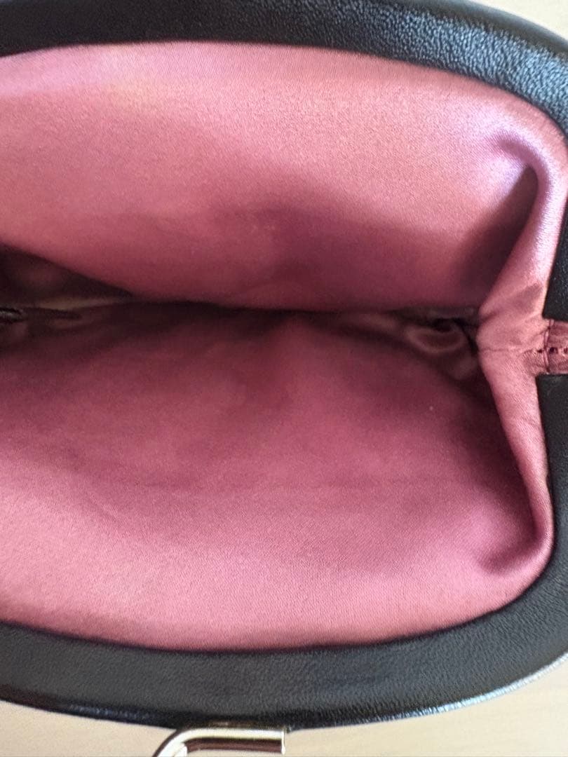 【美品】COACH てんとう虫 がま口 ケース ブラック