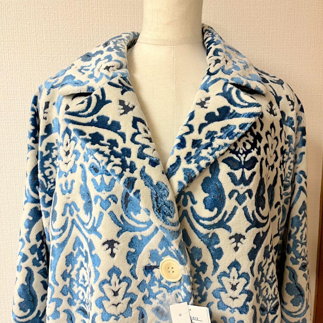 未使用◇Banner Barrett◇ジャガードコート◇ブルー◇定価74800円