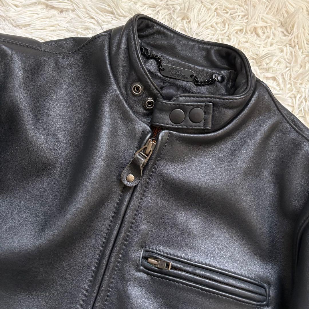 希少 HARLEY DAVIDSON シングルライダース レザージャケット36
