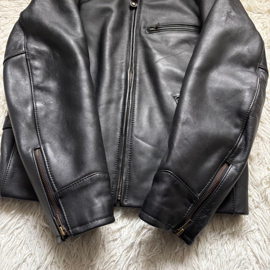 希少 HARLEY DAVIDSON シングルライダース レザージャケット36