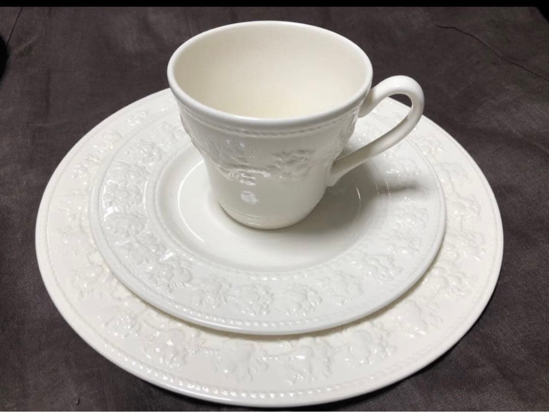  フェスティビティモーニングセットブルーとホワイトのペア