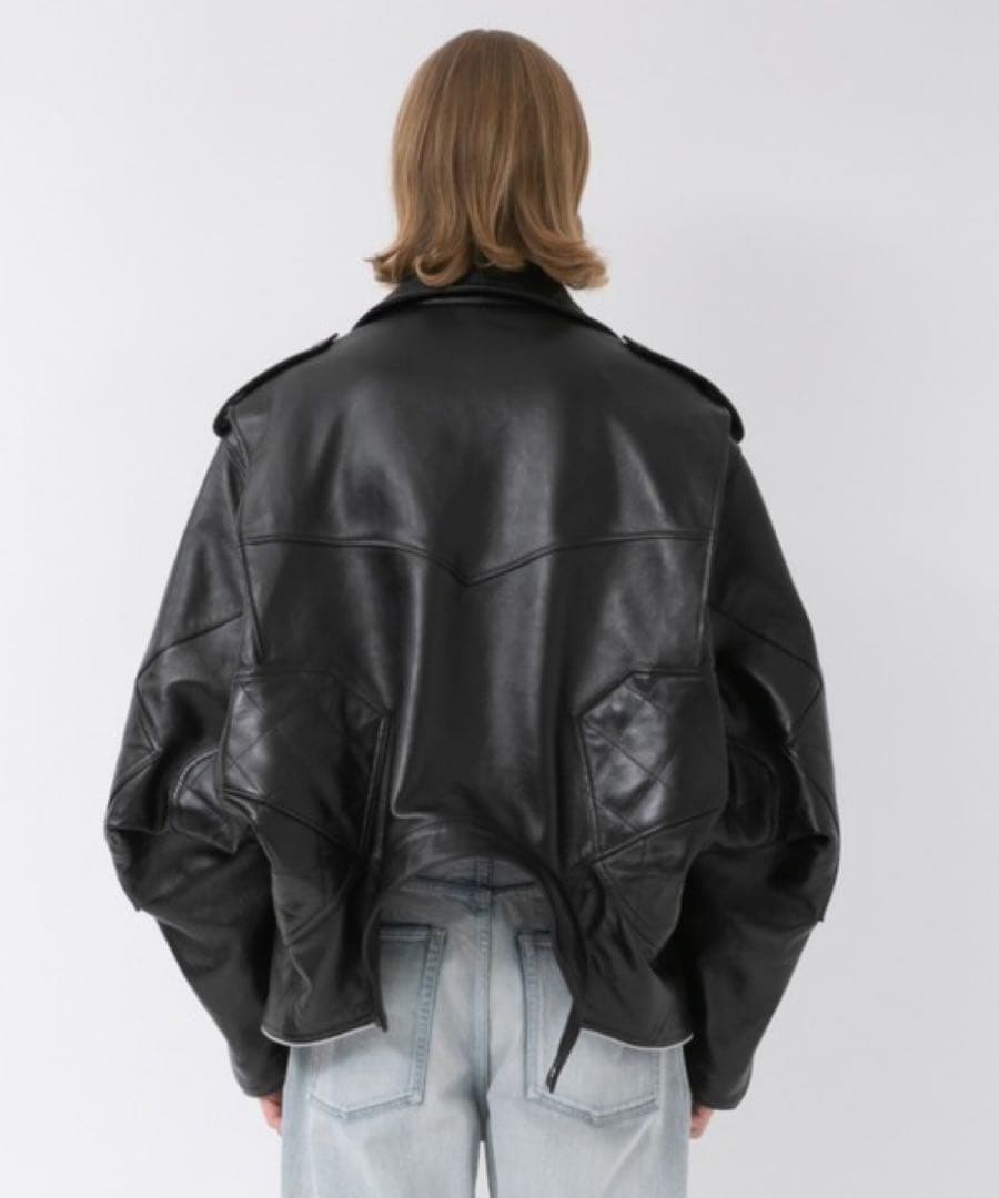 ビューティフルピープル　ライダース　ジャケット　ダブルエンド　Sサイズ　ブラック