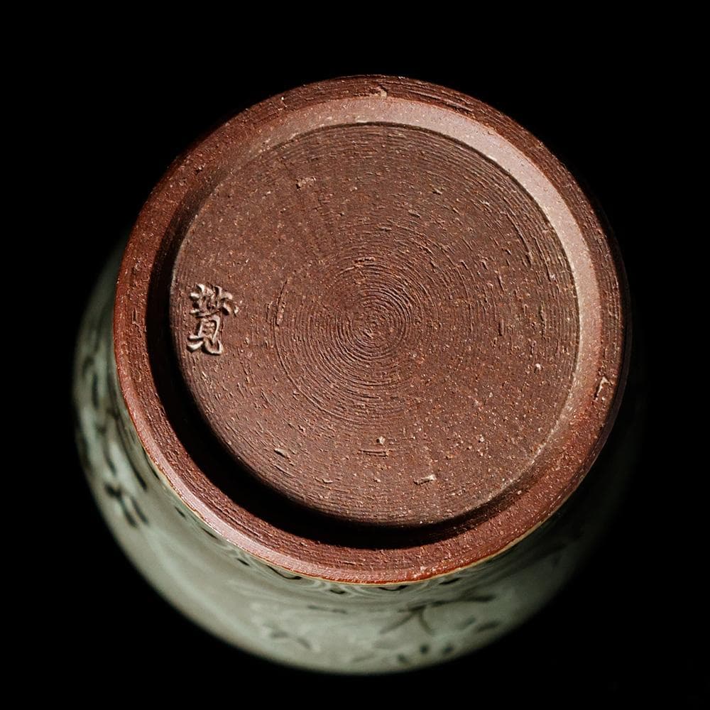 T 妙見 妙見窯 高麗写 底款 茶入 茶器 煎茶道具