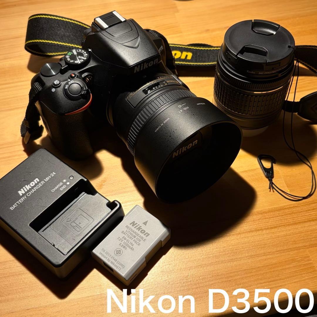 【美品】Nikon D3500 本体＋レンズ2種セット