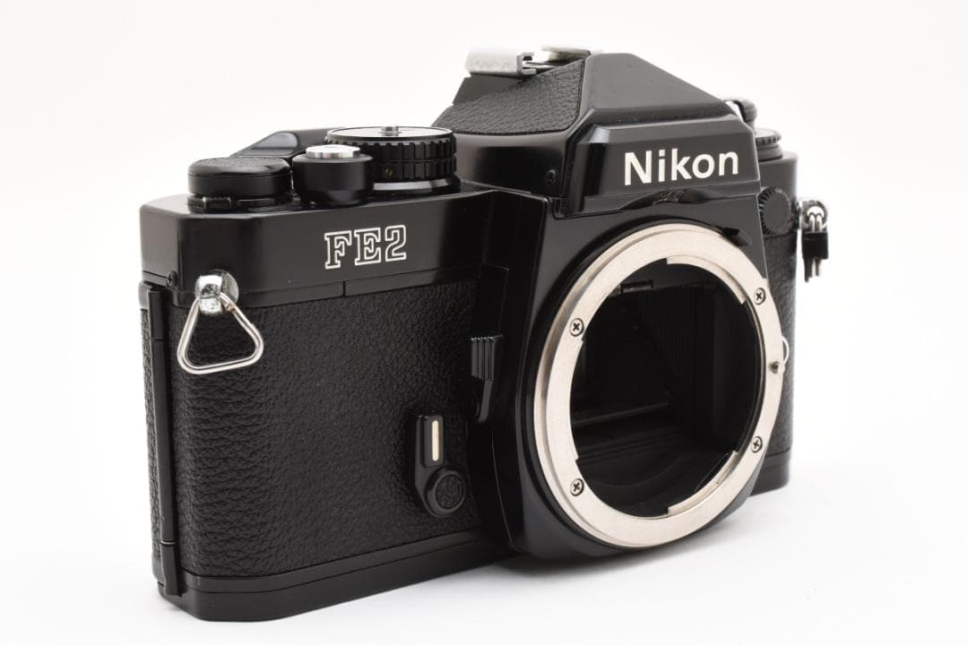 【動作品】 Nikon ニコン FE2 ブラック ボディ フィルム一眼レフ