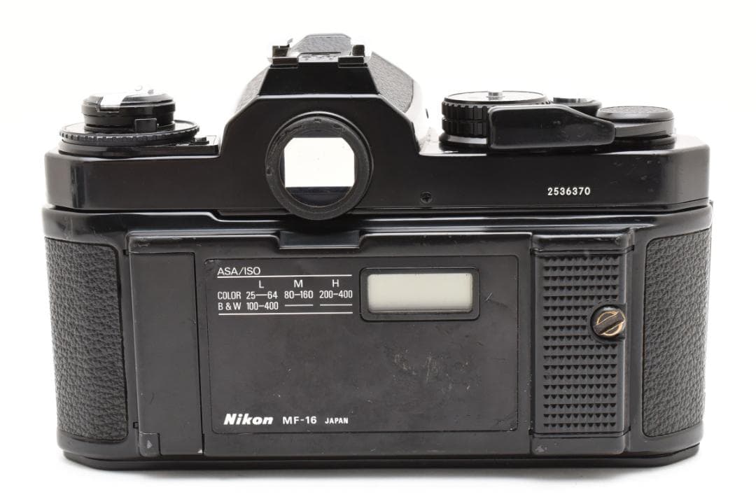 【動作品】 Nikon ニコン FE2 ブラック ボディ フィルム一眼レフ