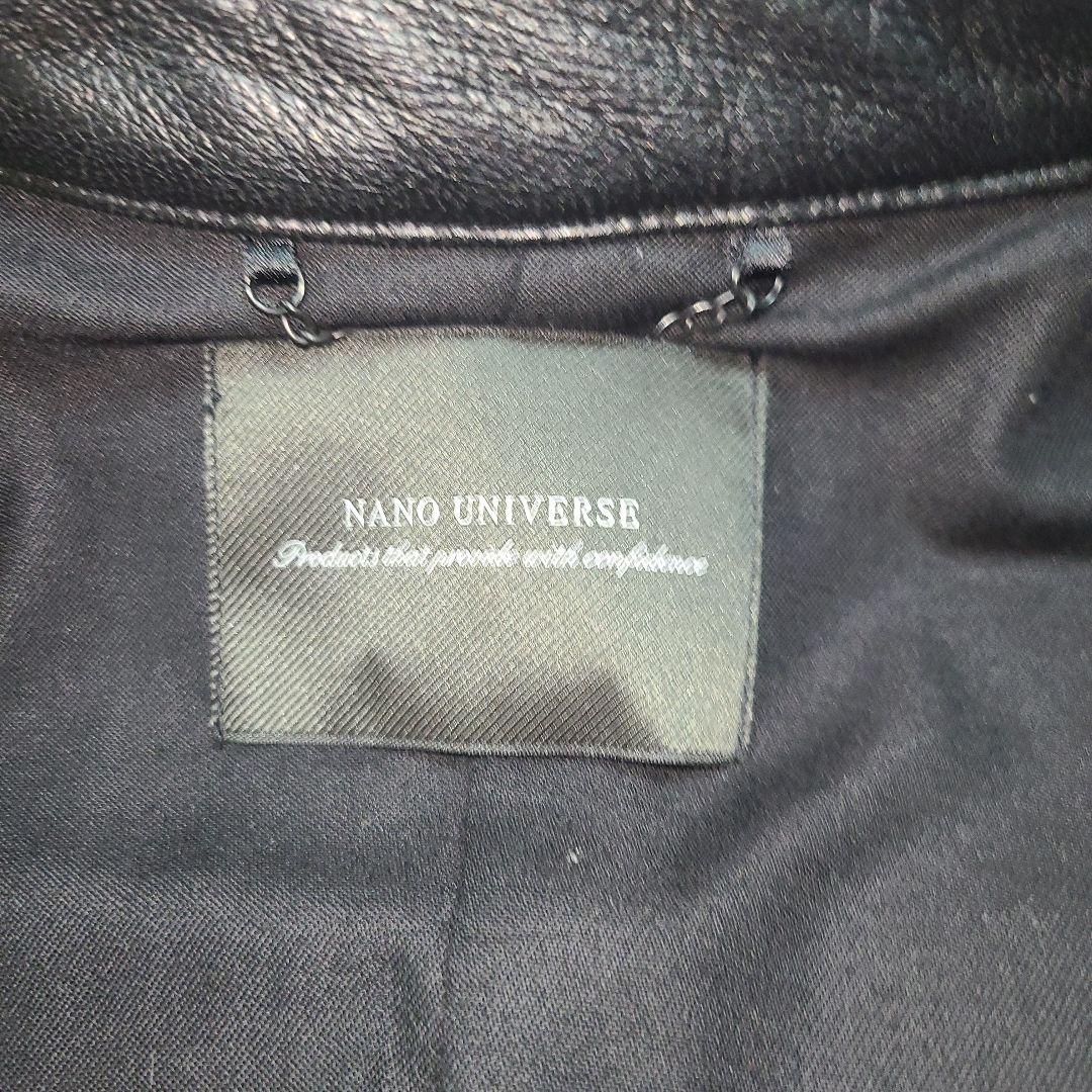 y2様 ナノユニバース シングルライダース レザージャケット 羊革 L