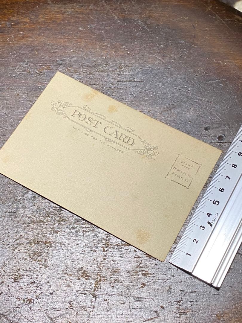 1905s'ビンテージポストカードアンティーク骸骨と薬瓶のポストカード