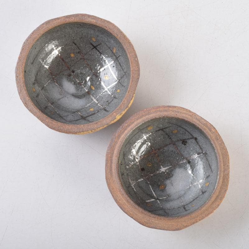 茶道具　小川勲作　金彩　残雪　香合　共箱　V　8775