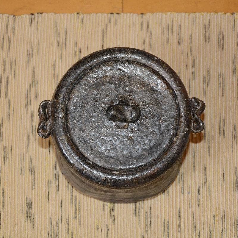 茶道具　丹波焼　水指　備前龍田川写水指　森本丹山　中古　送料込み