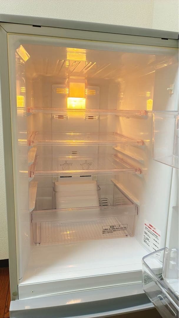 2ドア 三菱ノンフロン冷凍冷蔵庫 MR-P15T-S 146L