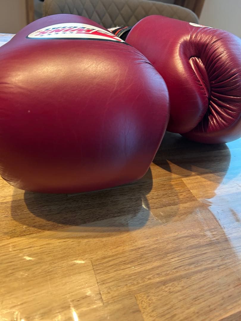 Twins ボクシンググローブ 本革製 レザーワインレッド 14oz 最終値下げ