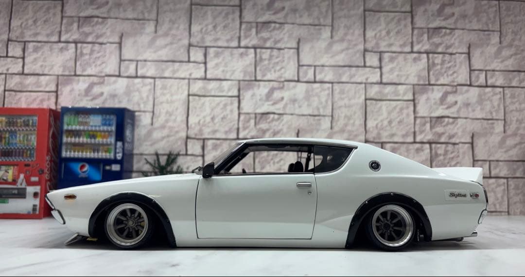 1/18ミニカー　京商 ケンメリGTR ロングノーズ　ワタナベ深リムカスタム