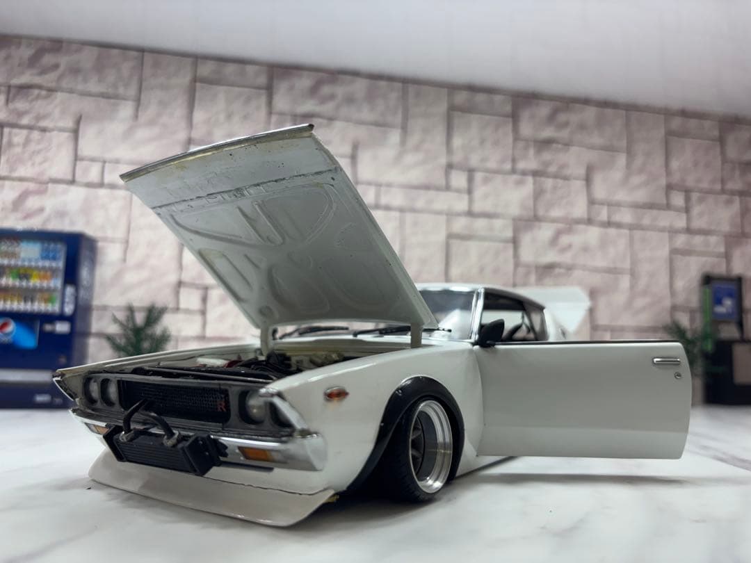 1/18ミニカー　京商 ケンメリGTR ロングノーズ　ワタナベ深リムカスタム