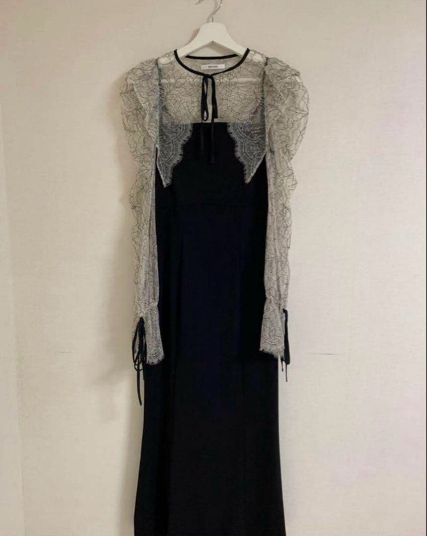 SNIDEL レースボレロデコルテオープンワンピース