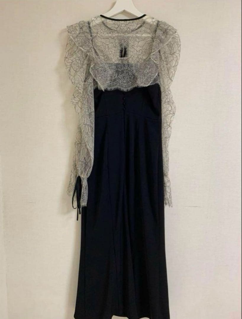 SNIDEL レースボレロデコルテオープンワンピース