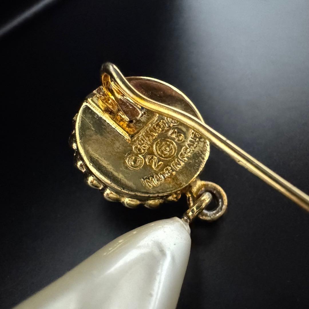 シャネル クローバーモチーフ ピンブローチ ブローチ GP ゴールド