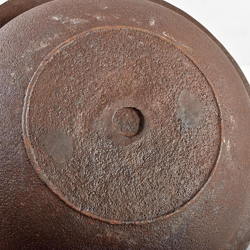 茶道具　釜師　和田美之助造　真形羽釜　共布共箱　M　R5551B