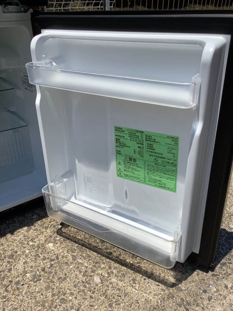 【高年式】comfee 2ドア冷蔵庫 RCT90BL(E) 90L 2022年製