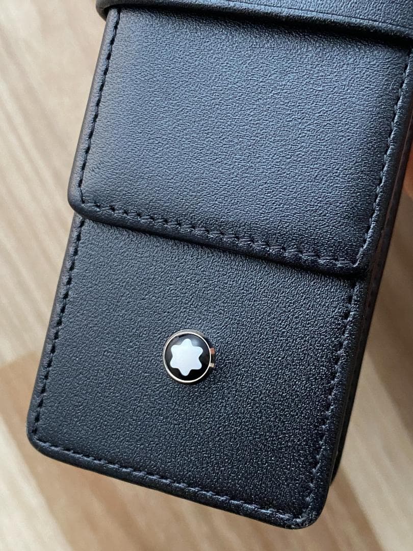 良品 モンブラン シエナ ペンポーチ ペンケース 2本用　レザー 本革 ブラック