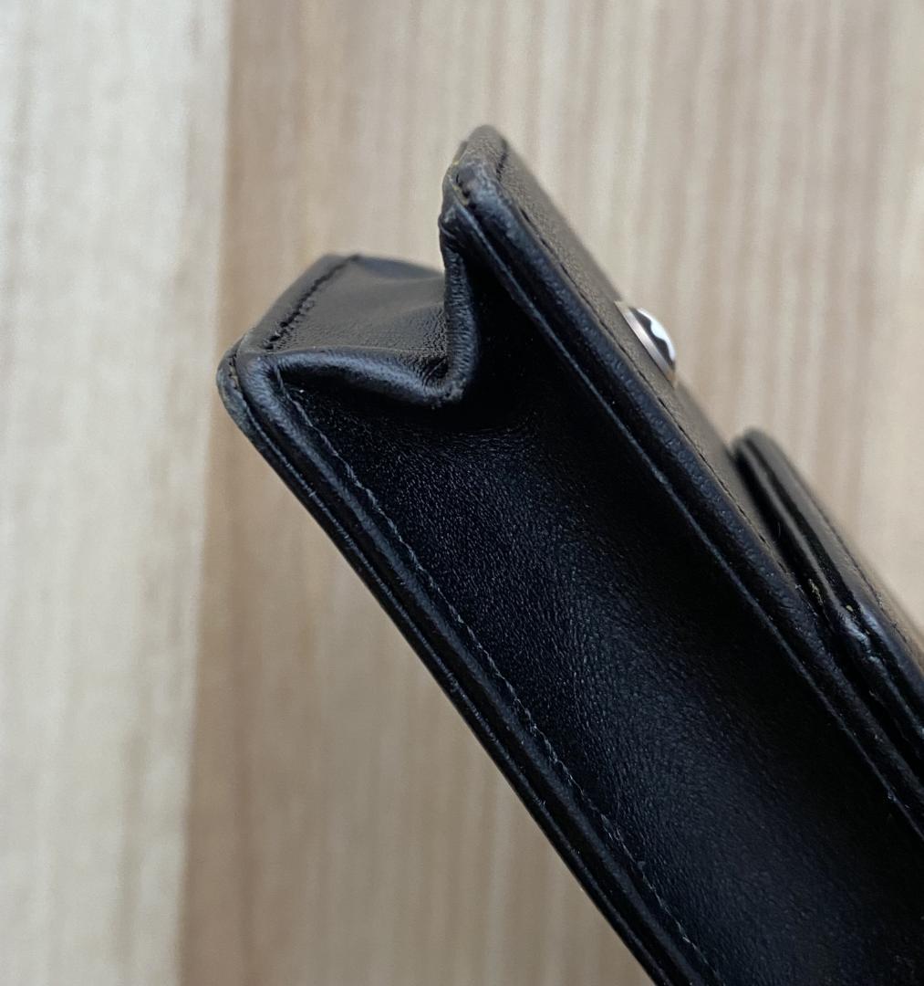 良品 モンブラン シエナ ペンポーチ ペンケース 2本用　レザー 本革 ブラック