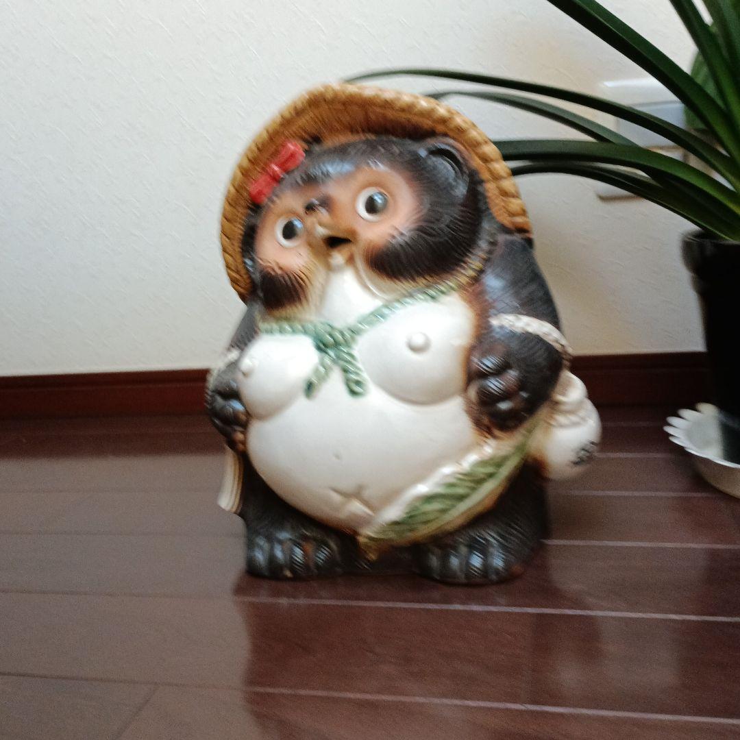陶器製 たぬきの置物