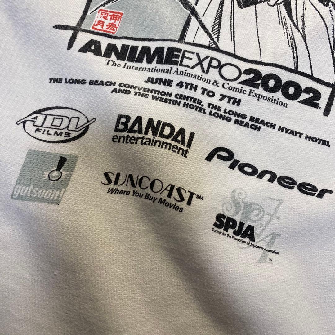 anime expo 2002 \"るろうに剣心\" t shirt L 00S