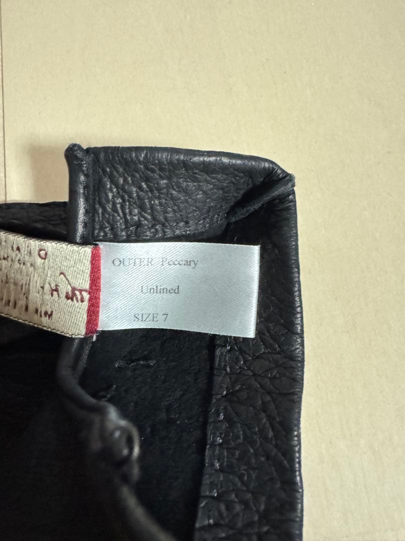 六*)様 DENTS デンツ　ペッカリー　グローブ　アンライニング　サイズ7 手