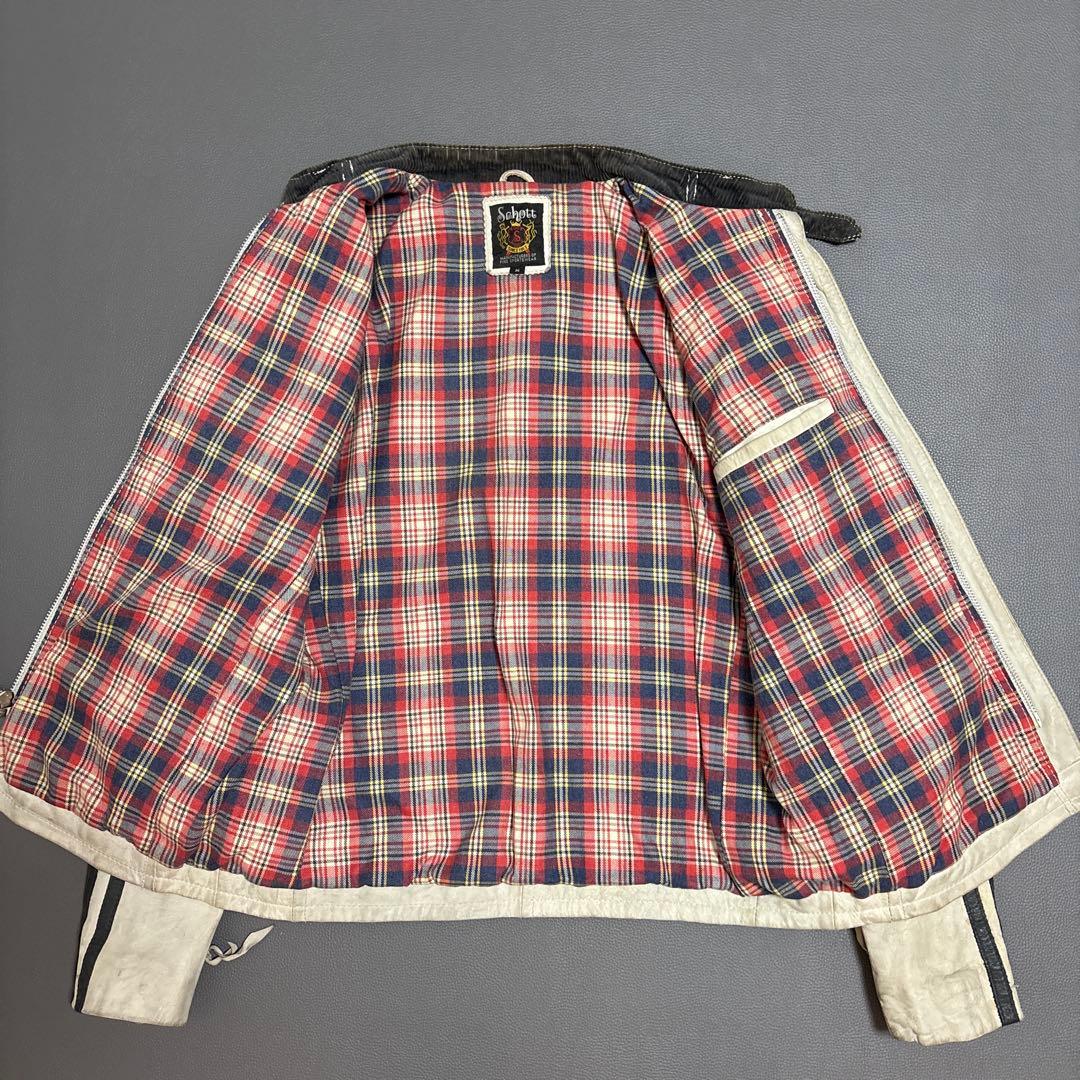 Schott ショット ユーズド加工 レザー シングルライダース