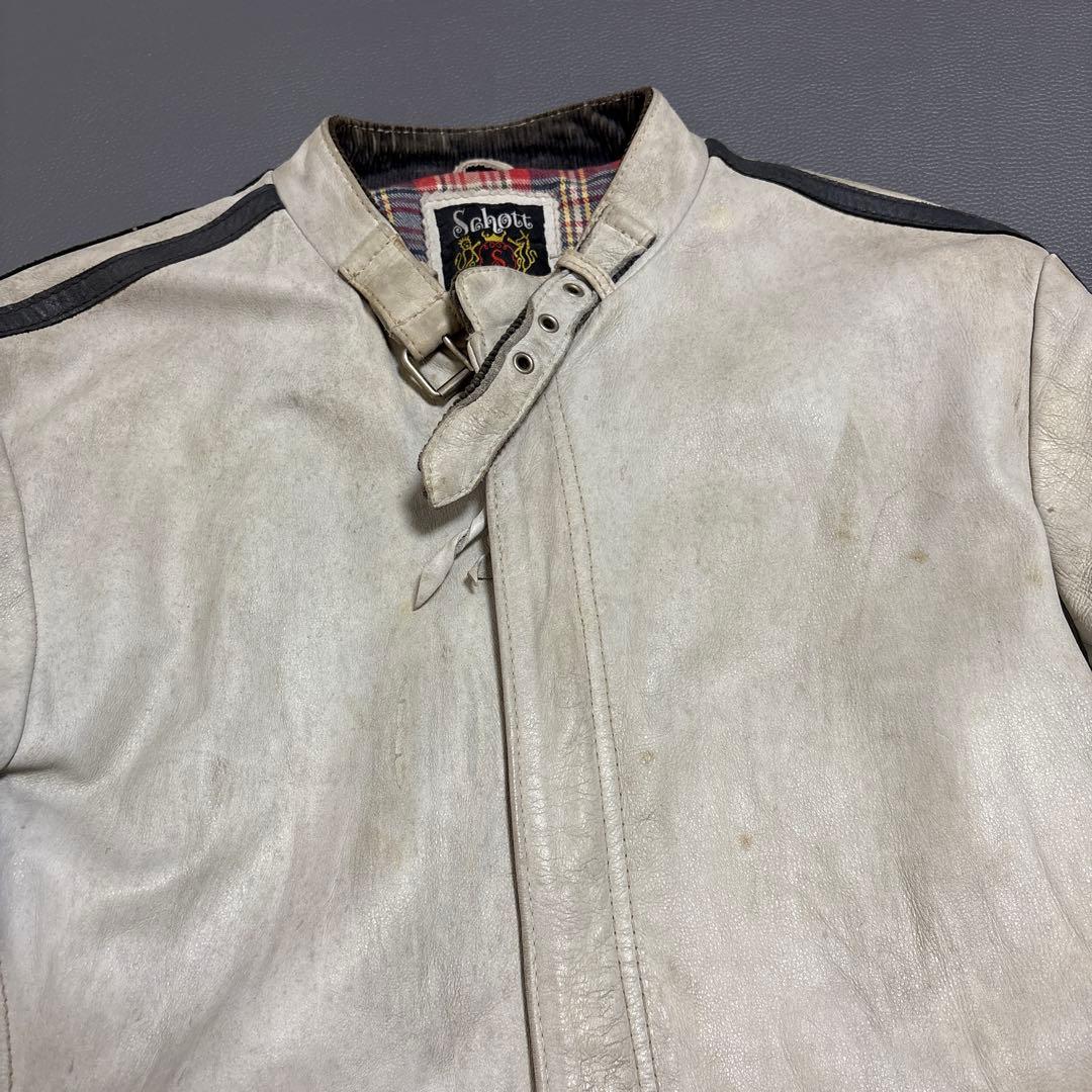 Schott ショット ユーズド加工 レザー シングルライダース
