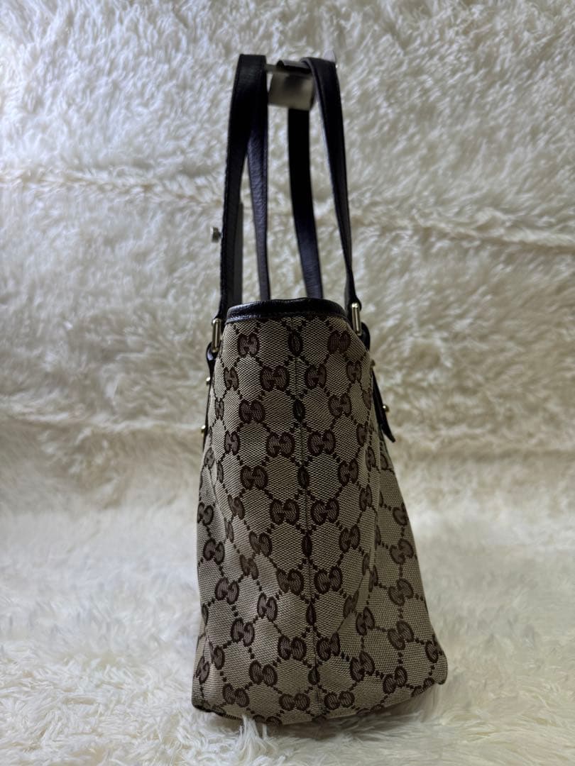 れ*な様 ✨美品✨グッチハンドバッグ GG柄シェリーライン　肩掛けベージュ系A4