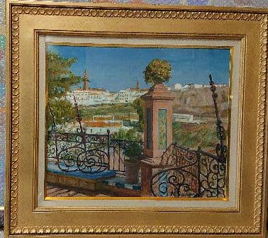 美術品佐原光画伯の油絵F6号真作