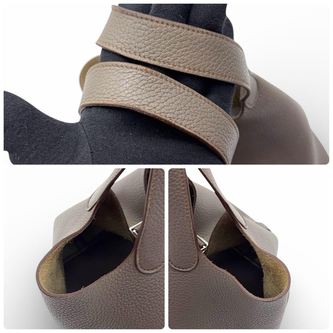 【美品】エルメス ピコタンロック MM トリヨン エタン ハンドバッグ