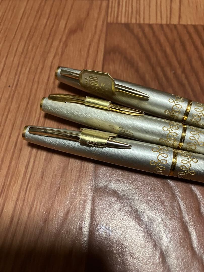 未使用 PILOT 万年筆 3本セット ペン先 14K 18K 2本 シルバー